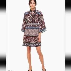 Kate Spade Madison Avenue Patchwork Roseta Dress Sz 4